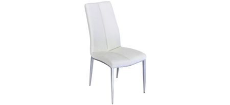 Staci Dining Chairs - Set of 4 in White by Chintaly Imports
