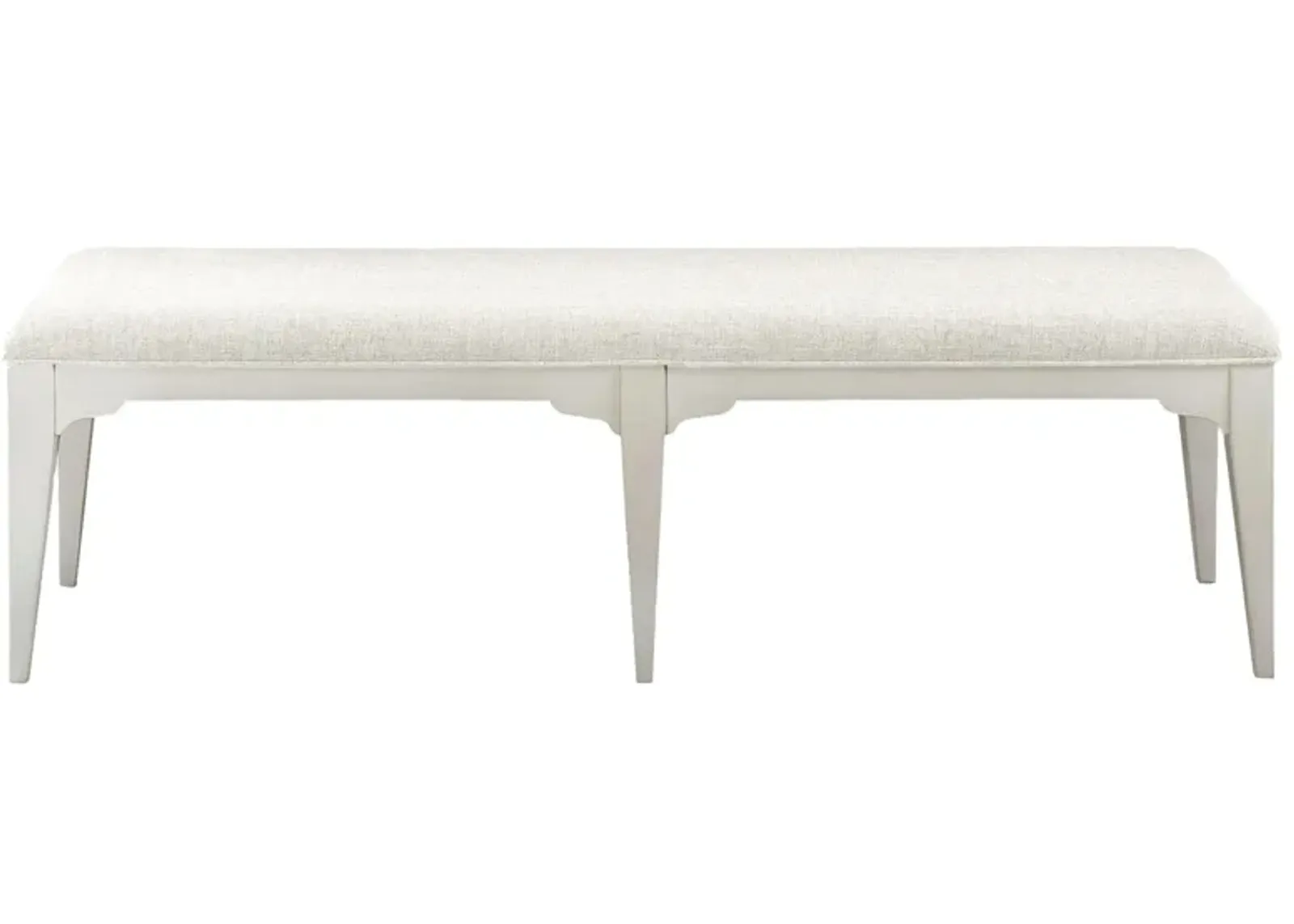 Myra Upholstered Dining Bench in Paperwhite by Riverside Furniture