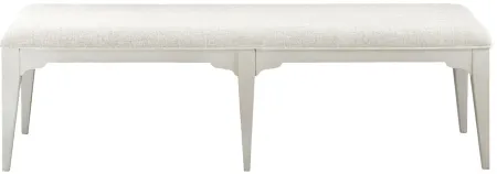 Myra Upholstered Dining Bench in Paperwhite by Riverside Furniture