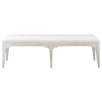 Myra Upholstered Dining Bench in Paperwhite by Riverside Furniture
