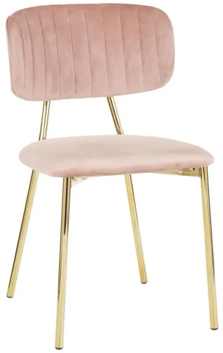 Bouton Chair - Set of 2 in Pink by Lumisource