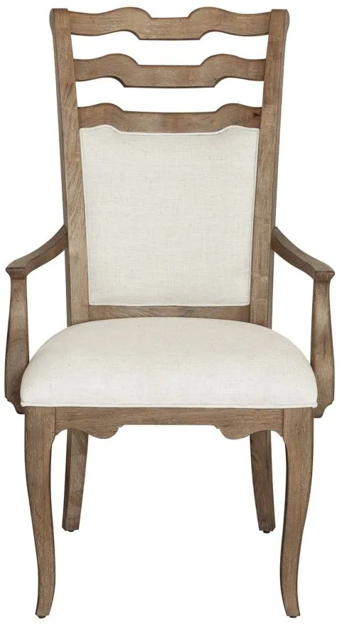 Weston Hills Arm Chair Set of 2 in Natural by Home Meridian International