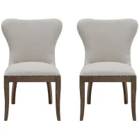 Dorsey Dining Chair: Set of 2 in Cardiff Cream by New Pacific Direct