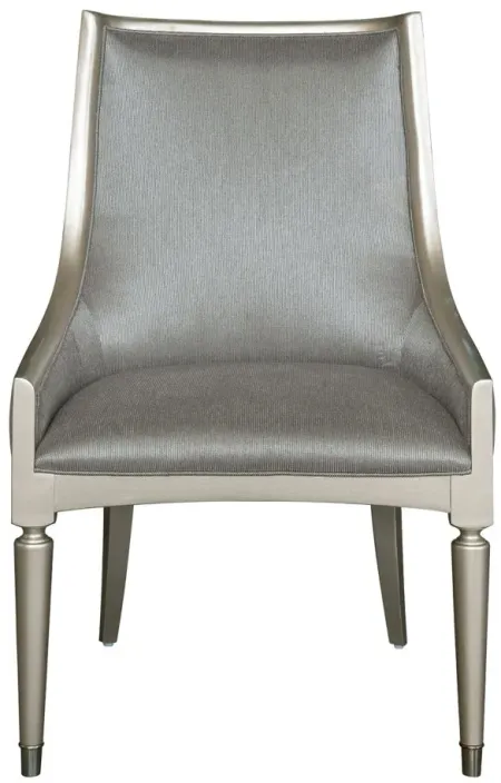 Zoey Arm Chair Set of 2 in Silver by Home Meridian International