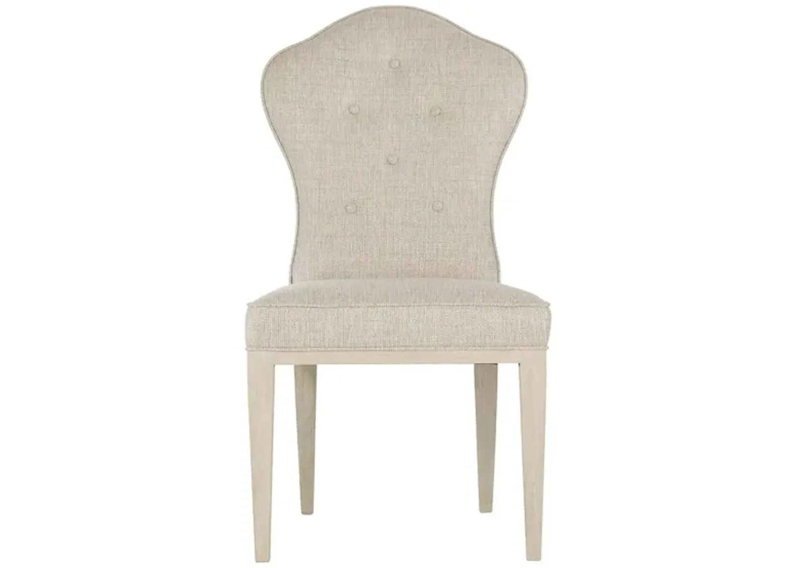 East Hampton Upholstered Side Chair in Cerused Linen by Bernhardt