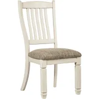 Aspen Rake-Back Dining Chair in Light Brown / Antique White by Ashley Furniture