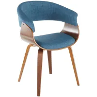 Vintage Mod Chair in Blue by Lumisource