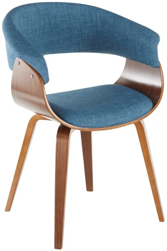 Vintage Mod Chair in Blue by Lumisource