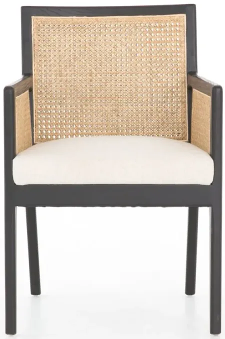 Antonia Cane Dining Arm Chair in Savile Flax by Four Hands