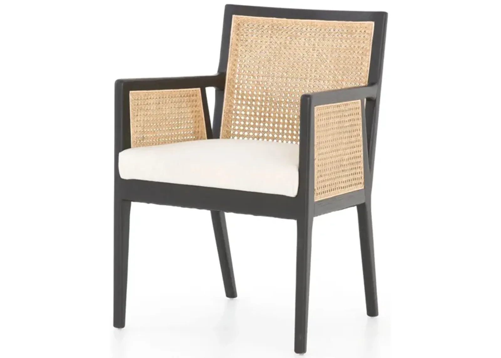 Antonia Cane Dining Arm Chair in Savile Flax by Four Hands