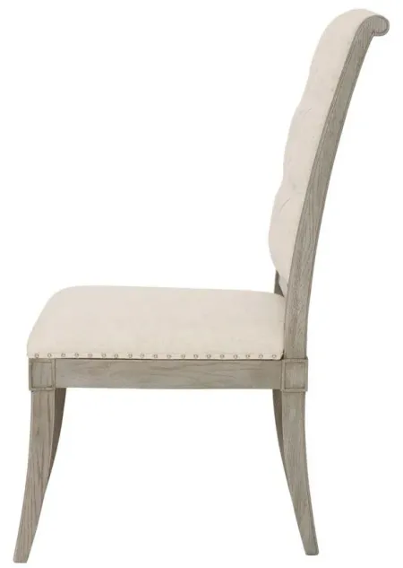Marquesa Upholstered Side Chair in Gray Cashmere by Bernhardt