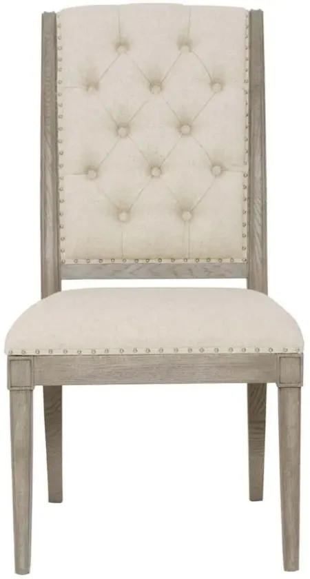 Marquesa Upholstered Side Chair in Gray Cashmere by Bernhardt