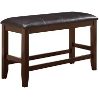 Fulton Counter-Height Dining Bench in Espresso by Crown Mark