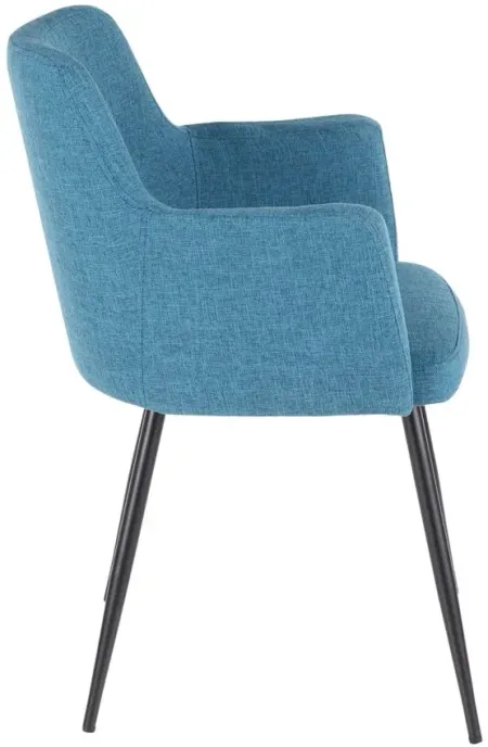 Andrew Dining Chair - Set of 2 in Teal by Lumisource