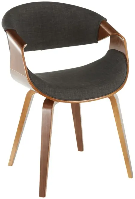 Curvo Chair in Charcoal by Lumisource