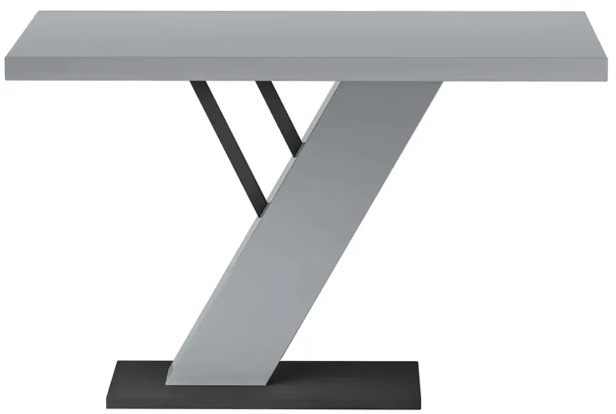 Linden Dining Table in Gray by Chintaly Imports