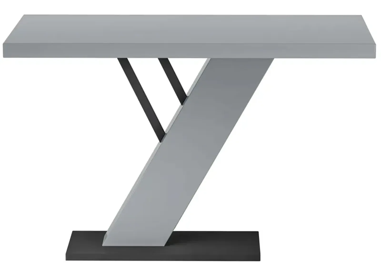 Linden Dining Table in Gray by Chintaly Imports