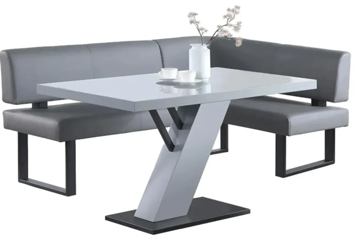 Linden 2-pc. Dining Set in Gray by Chintaly Imports