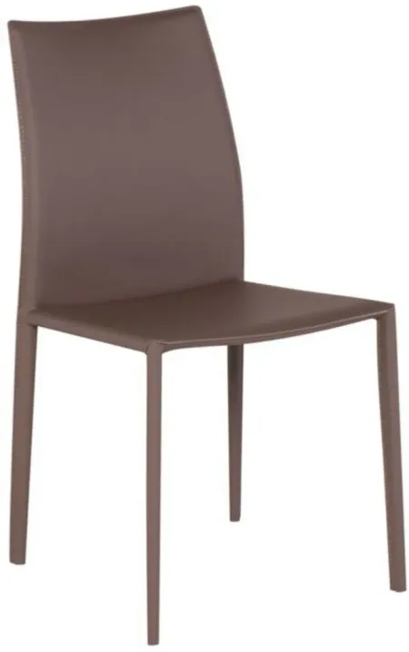 Sienna Dining Chair in MINK by Nuevo