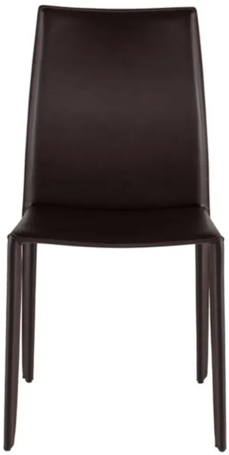 Sienna Dining Chair in BROWN by Nuevo
