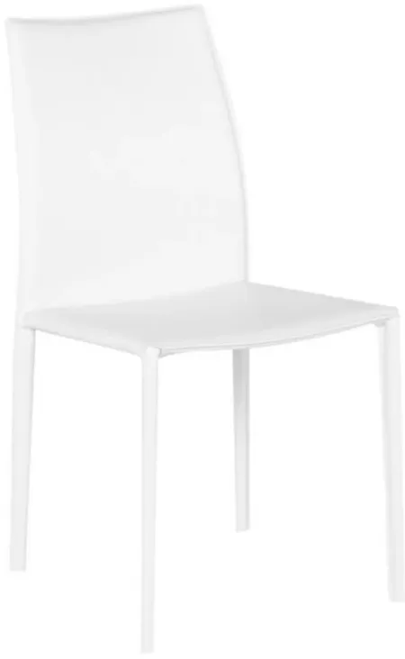 Sienna Dining Chair in WHITE by Nuevo