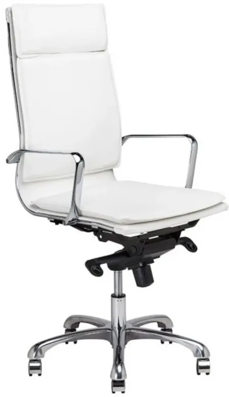 Carlo Office Chair in WHITE by Nuevo