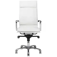 Carlo Office Chair in WHITE by Nuevo
