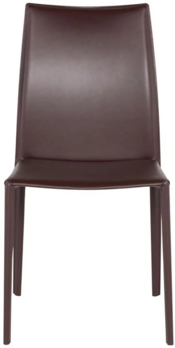 Sienna Dining Chair in BROWN by Nuevo