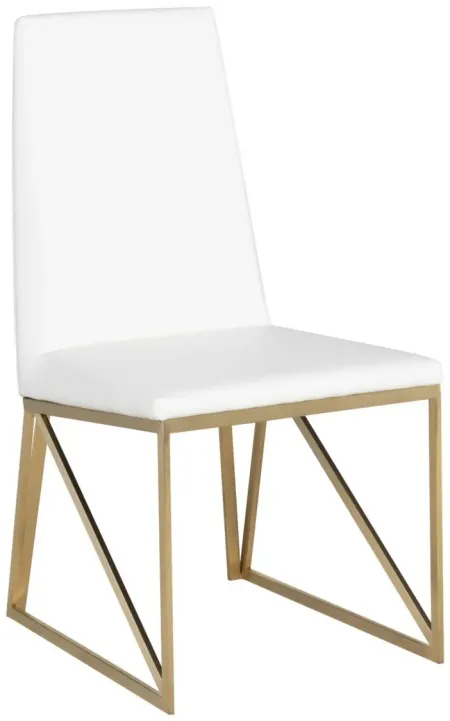 Caprice Dining Chair in WHITE by Nuevo