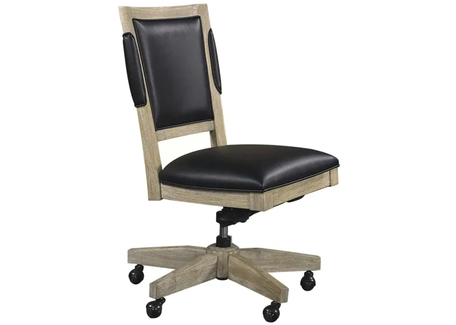 Harper Point Office Chair in Bleached Khaki by Aspen Home