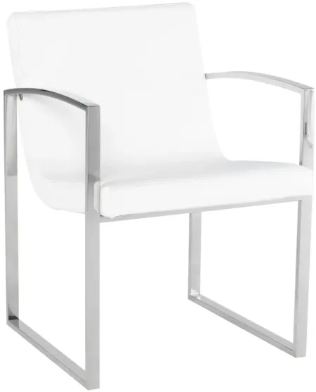 Clara Dining Chair in WHITE by Nuevo