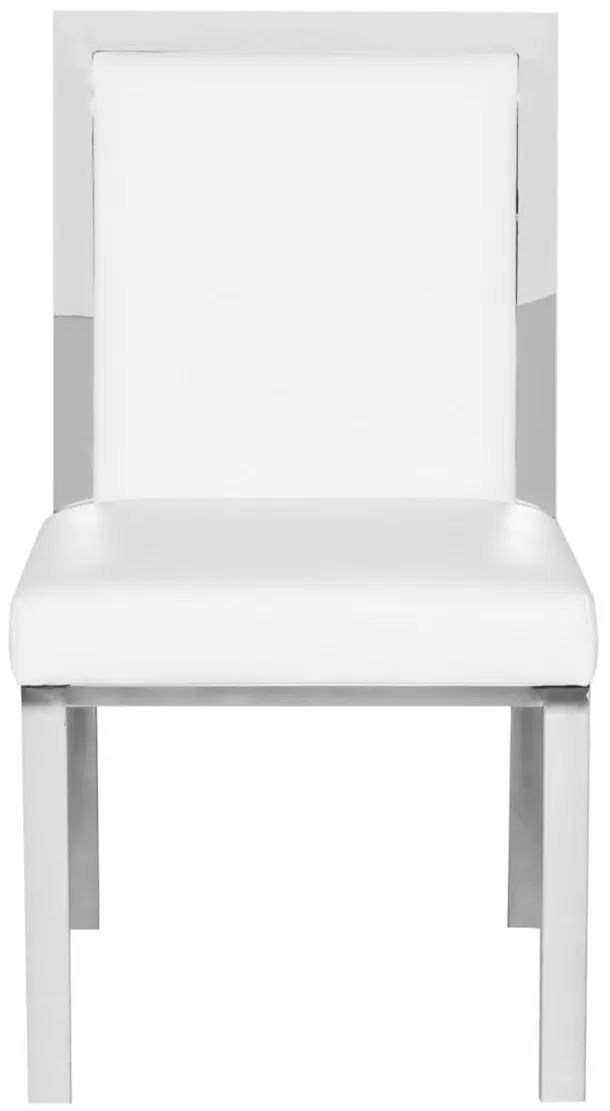 Rennes Dining Chair in WHITE by Nuevo