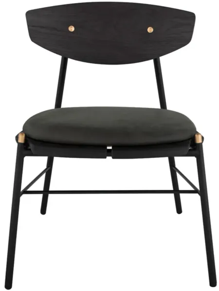 Kink Dining Chair in STORM BLACK by Nuevo