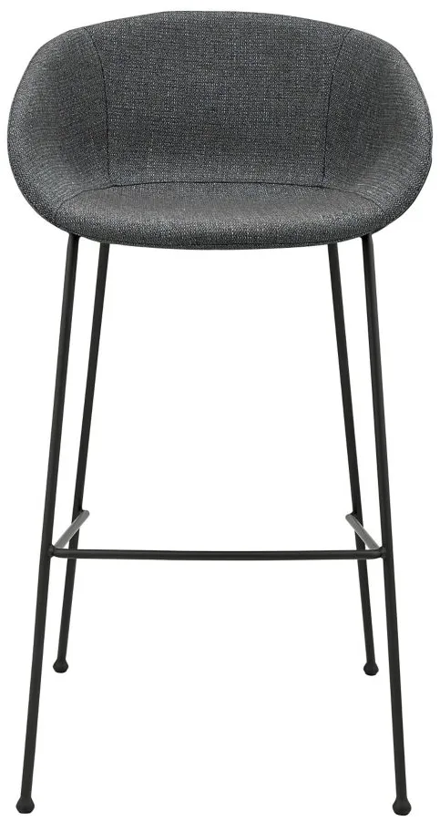 Zach Bar Stool set of 2 in Gray/Blue by EuroStyle