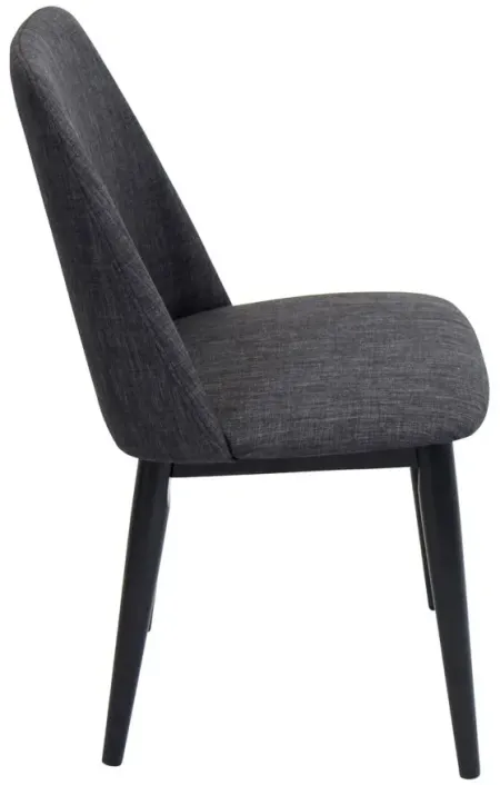 Tintori Dining Chairs: Set of 2 in Charcoal by Lumisource