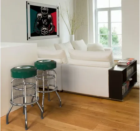 NFL Backless Swivel Bar Stool in Green Bay Packers by Imperial International