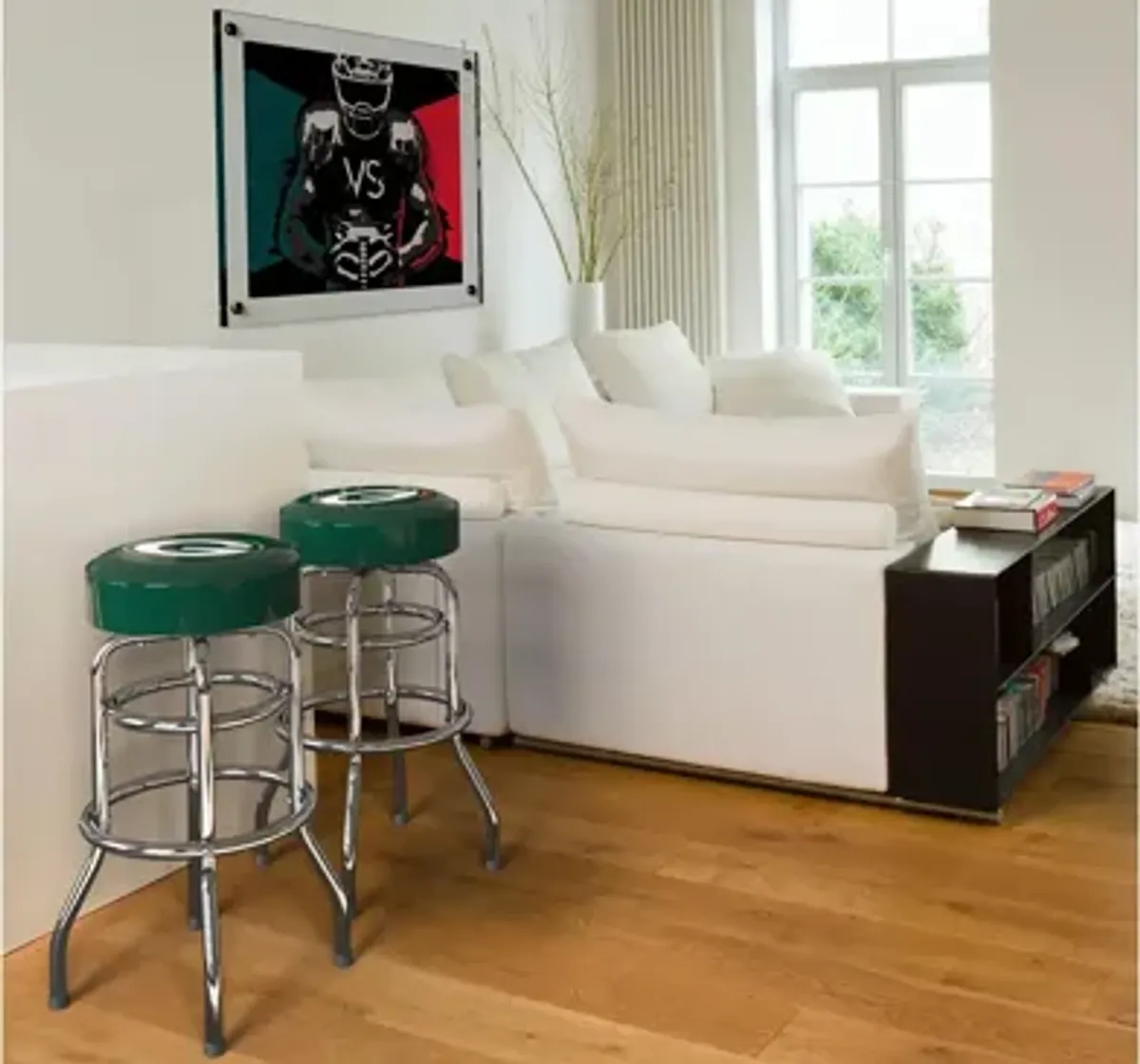 NFL Backless Swivel Bar Stool