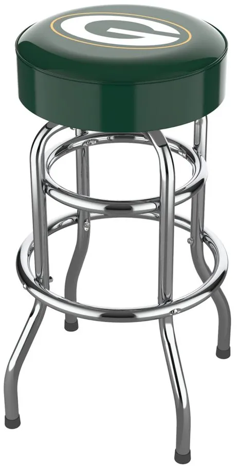 NFL Backless Swivel Bar Stool in Green Bay Packers by Imperial International