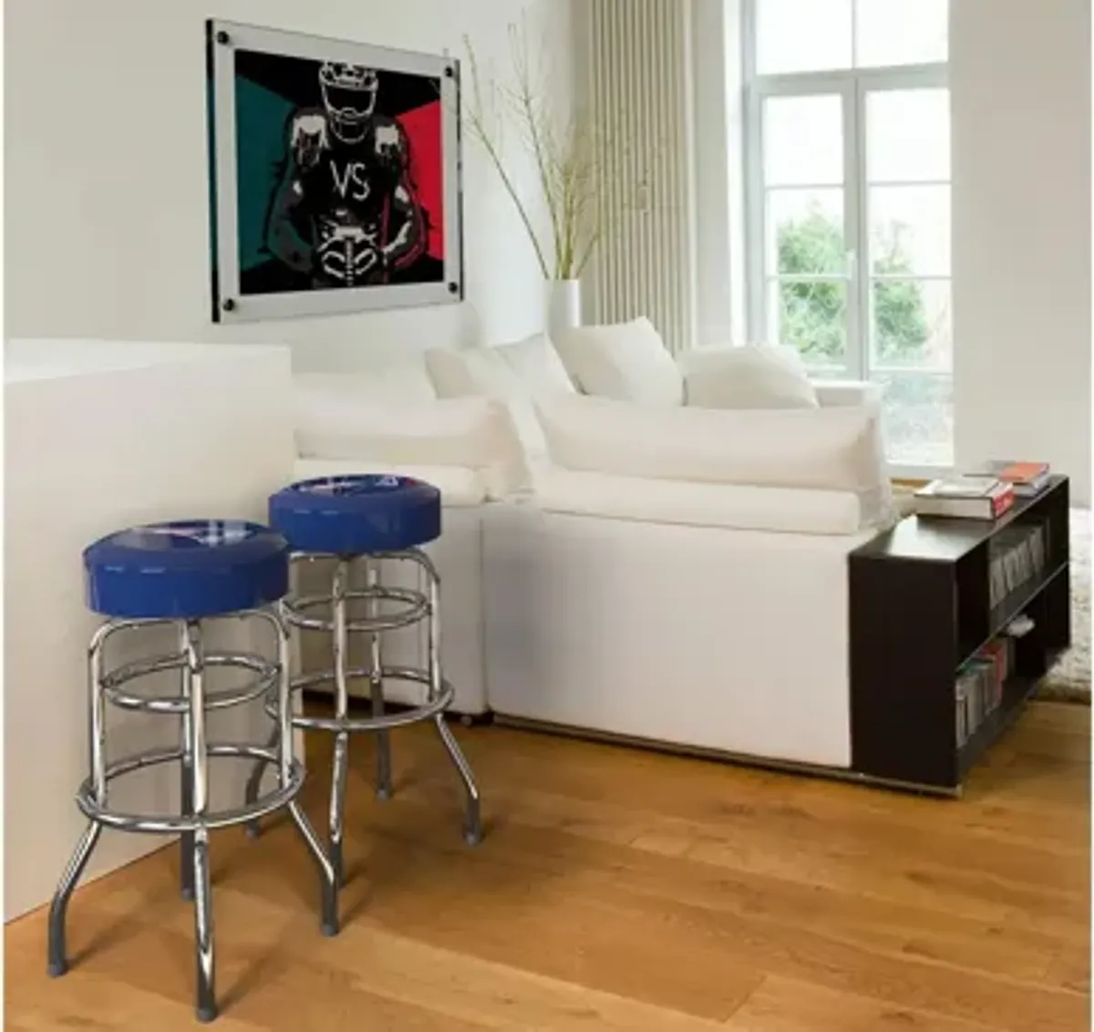 NFL Backless Swivel Bar Stool