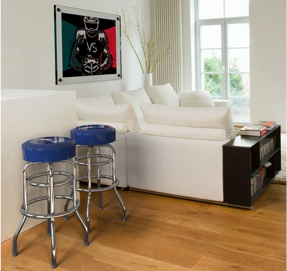 NFL Backless Swivel Bar Stool in New England Patriots by Imperial International