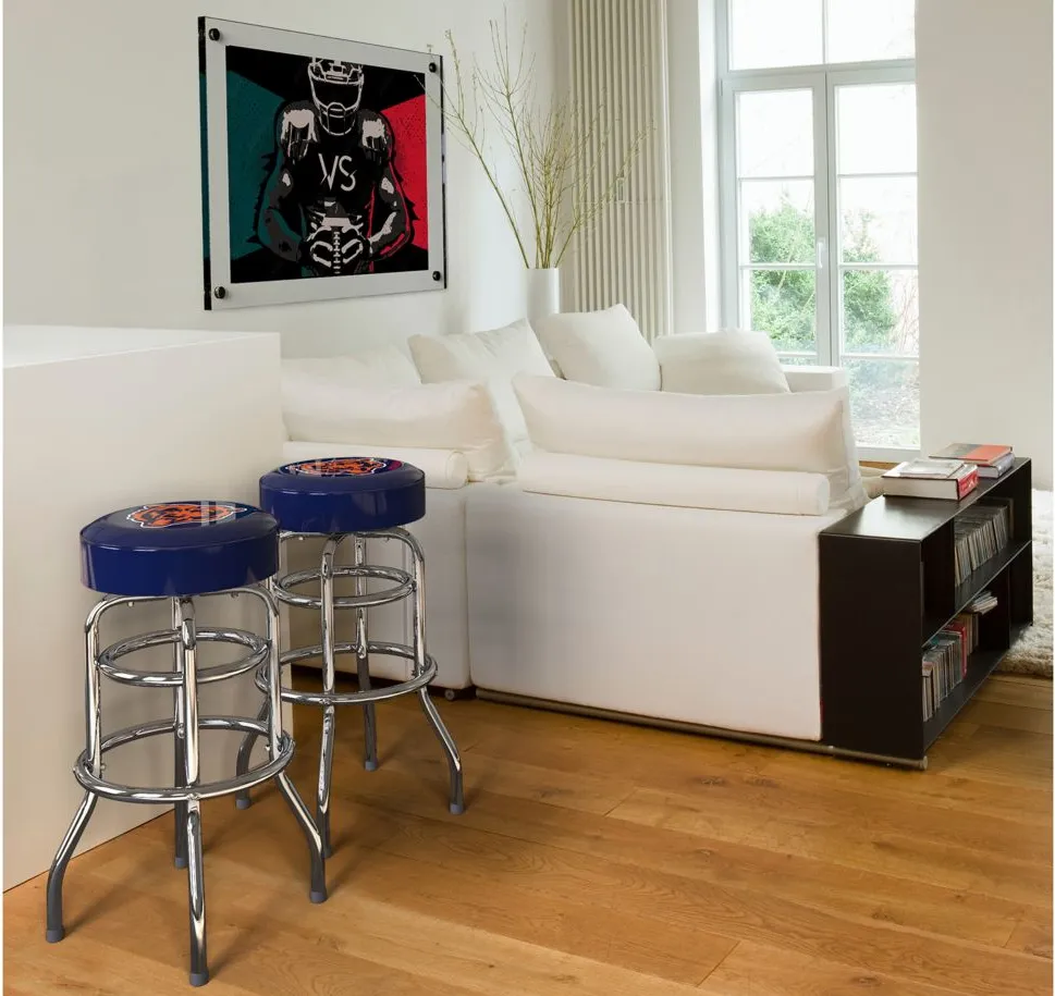 NFL Backless Swivel Bar Stool in Chicago Bears by Imperial International