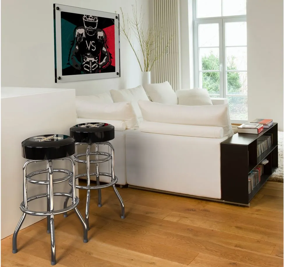 NFL Backless Swivel Bar Stool in New Orleans Saints by Imperial International