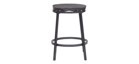 Stockton Backless Counter Stool in Slate Gray with Grey Oak by American Woodcrafters