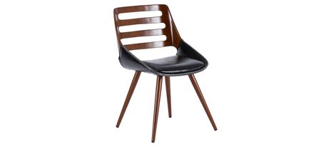 Shelton Bamboo Chair in Black/Walnut by New Pacific Direct