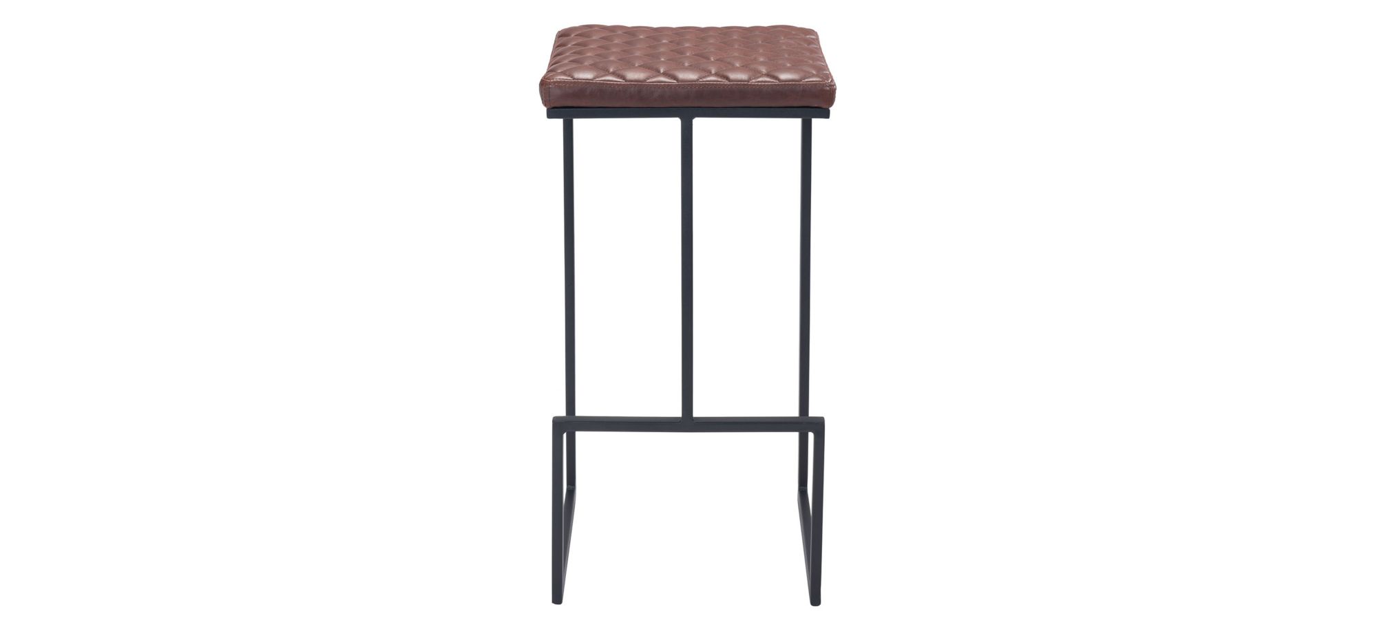 Element Bar Stool in Brown, Black by Zuo Modern