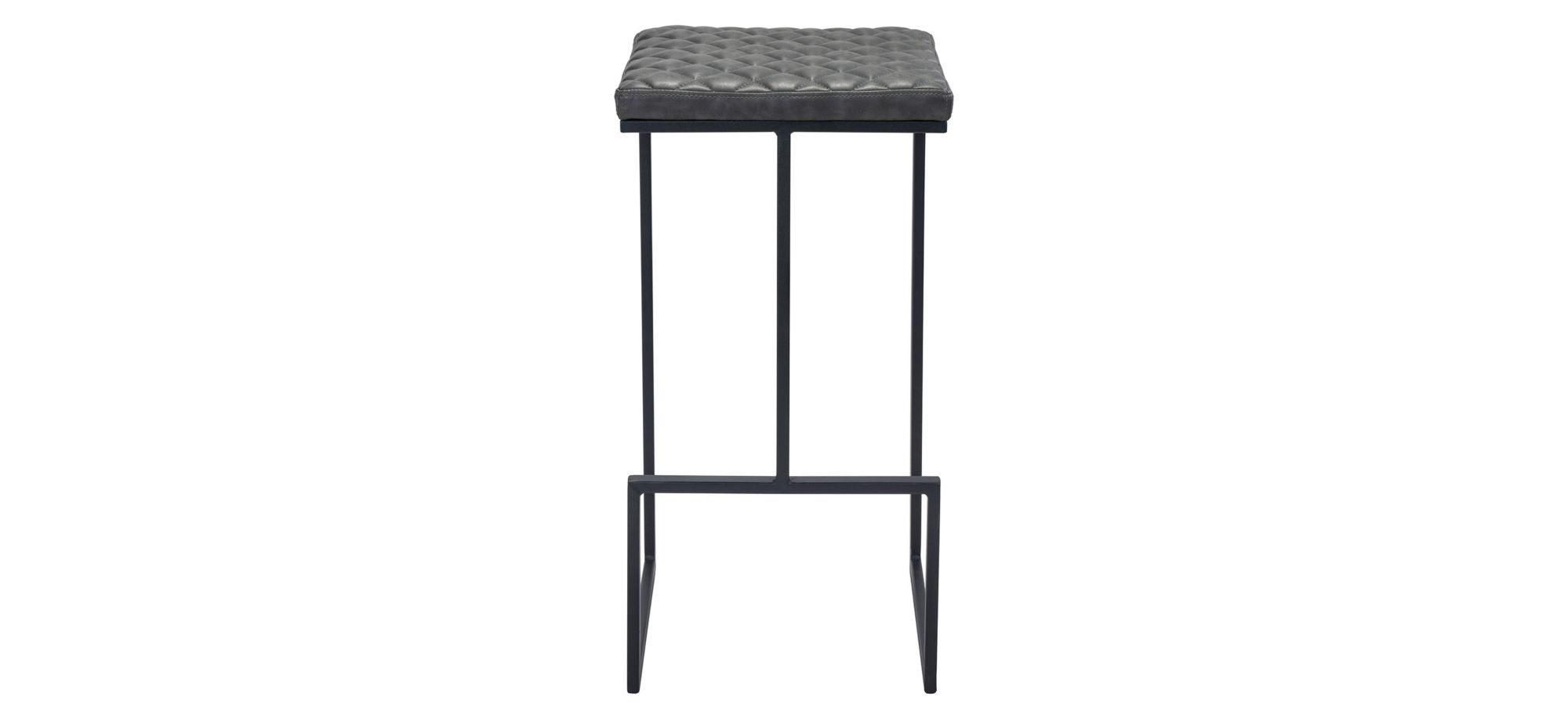 Element Bar Stool in Gray, Black by Zuo Modern