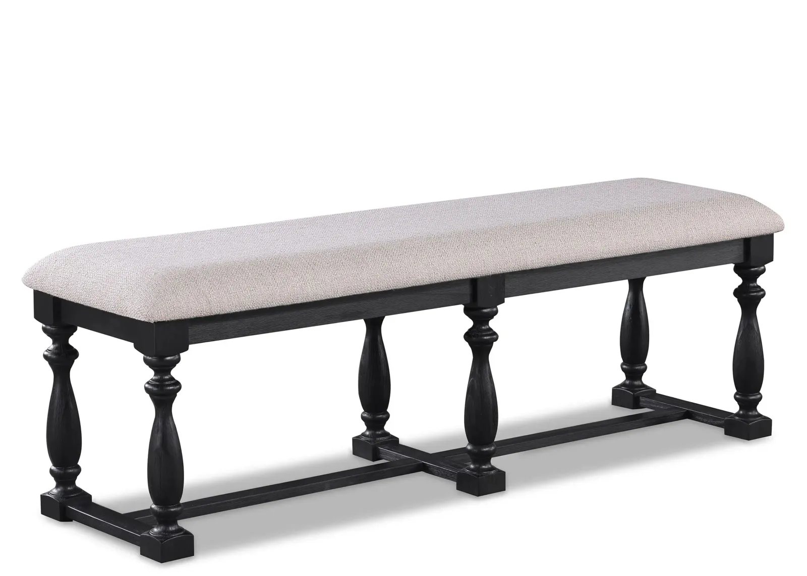 Regent Bench in Charcoal by Crown Mark