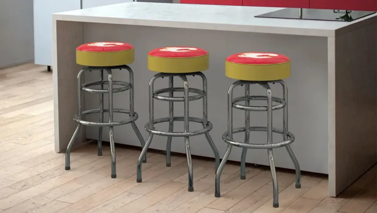 NHL Backless Swivel Bar Stool