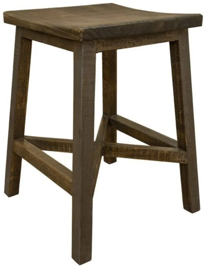 Loft Brown Counter Height Stool in Brown by International Furniture Direct