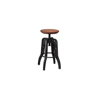Parota Adjustable-Height Bar Stool in Antiqued Distressed by International Furniture Direct
